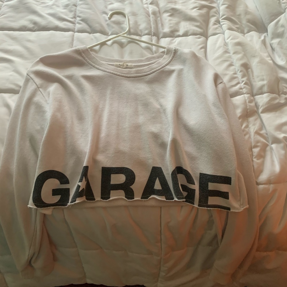 garage long sleeve crop top